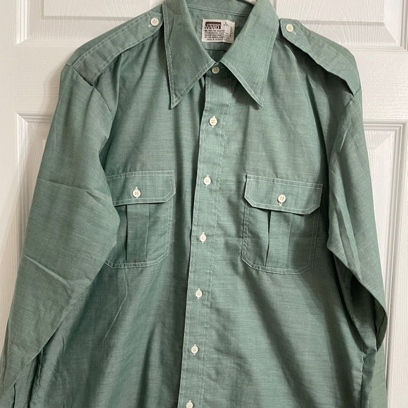 Montgomery Ward vintage men’s lightweight no iron button down size L - Picture 1 of 6